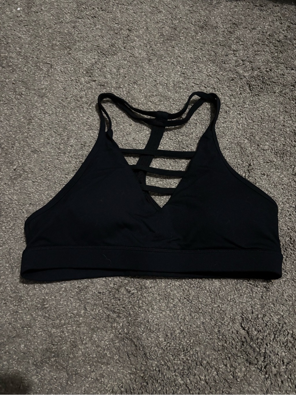 ZYIA Black Grid Bra